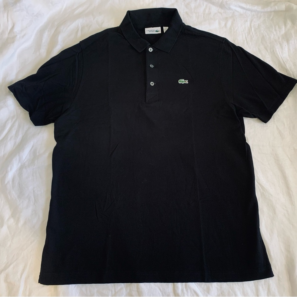 Men's Black Polo Shirt Lacoste FR 7 XXL